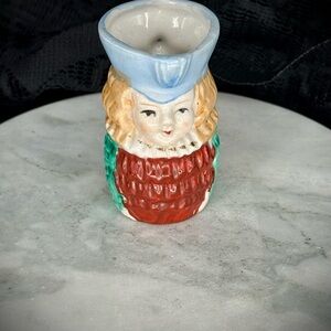 Vintage small Toby style creamer 3 inches made in Japan Victorian man